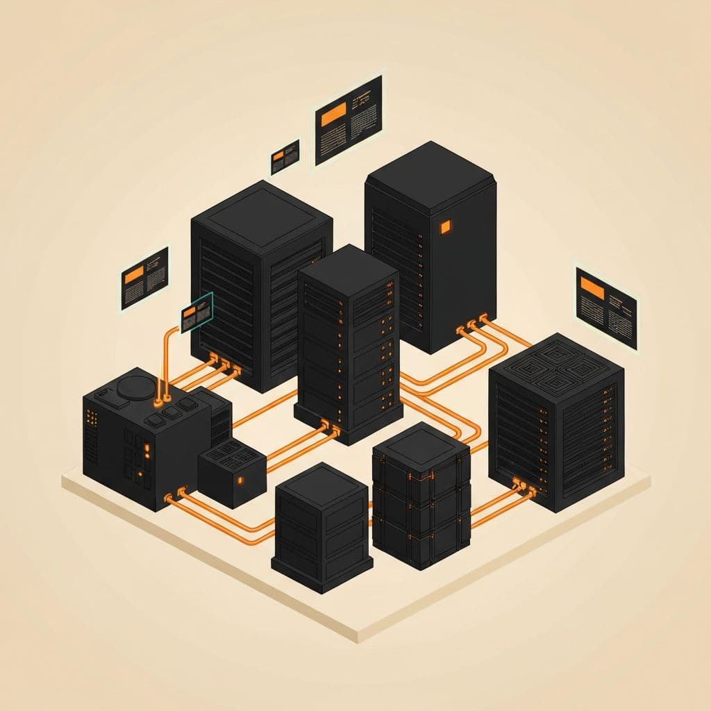 Isometric view of TEE enclave infrastructure for private AI inference